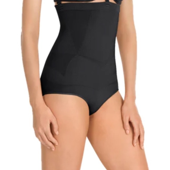 🟣 JULIE FRANCE Leger Collection High Waist Panty Shaper Black 2X EUC - Picture 1 of 10